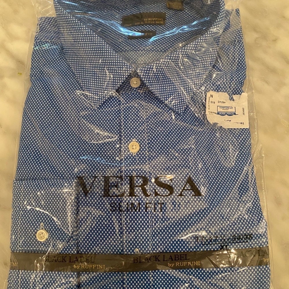 Versa Slimfit by Ruffini Mens Dress Shirt XL